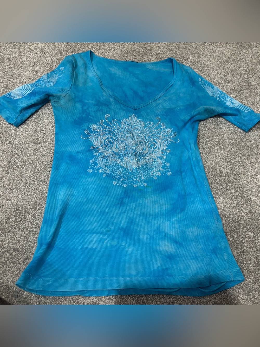 Blue y2k shirt